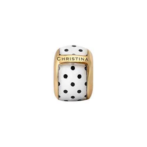 Image of Christina Collect Dots White forgyldt charm